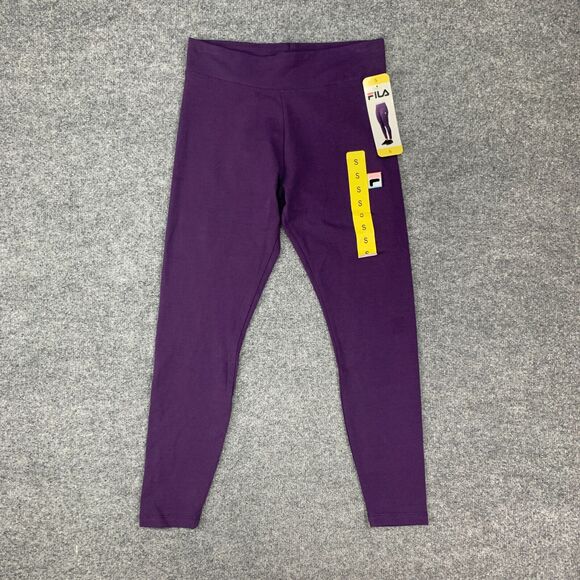 Fila Legging Womens S Small Grape Cotton Blend High Waist Pull On Skinny Ankle - Picture 2 of 15